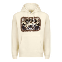Sandshell Cowhide Leopard Background Premium Hoodie - JahusDesignShop