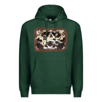 Sports Green Cowhide Leopard Background Premium Hoodie - JahusDesignShop