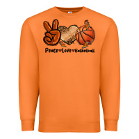 Carrot Peace Love Basketball Premium Sweatshirt - FaDigitalArtStudio