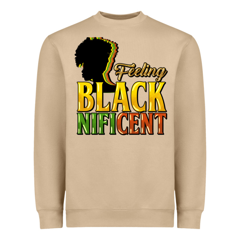 Feeling Blacknificent Heavyweight Sweatshirt by NancyCooperArtShop | Teevron