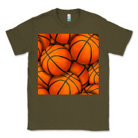 Army Green basketball seamless pattern Classic Tee - BundleAndBundleShop