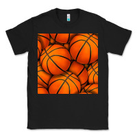 Black basketball seamless pattern Classic Tee - BundleAndBundleShop
