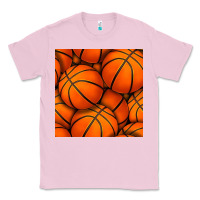 Bubblegum Pink basketball seamless pattern Classic Tee - BundleAndBundleShop