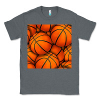 Charcoal Heather basketball seamless pattern Classic Tee - BundleAndBundleShop
