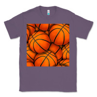 Lavender basketball seamless pattern Classic Tee - BundleAndBundleShop