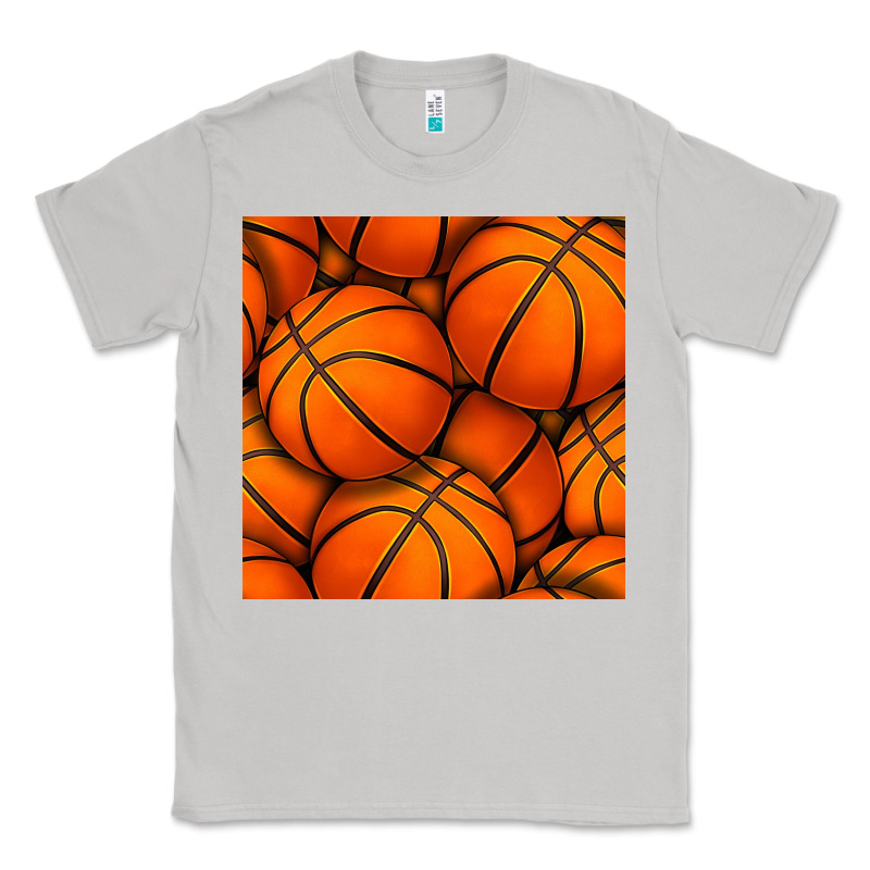 Basketball Seamless Pattern Classic Tee by BundleAndBundleShop | Teevron