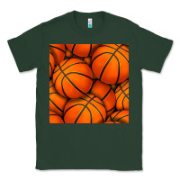 Sports Green basketball seamless pattern Classic Tee - BundleAndBundleShop
