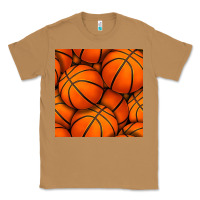 Toasted Coconut basketball seamless pattern Classic Tee - BundleAndBundleShop