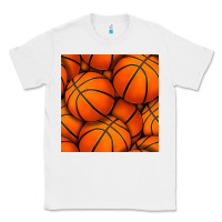 White basketball seamless pattern Classic Tee - BundleAndBundleShop