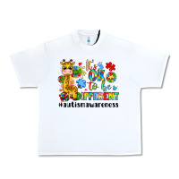 White it s ok to be different giraffe Urban Heavy Tee - LillyAllenDesigns