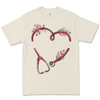 Bone custom heart stethoscope Premium Tee - MaliasSmallBusiness
