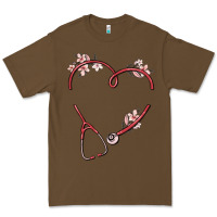 Cacao custom heart stethoscope Premium Tee - MaliasSmallBusiness