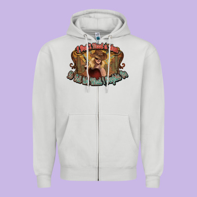 I Don't Need A Man Cowgirl Western Zipper Hoodie Designed By Howdyjamesfarm