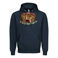 Navy I don't need a man Cowgirl western Zipper Hoodie - HowdyJamesFarm