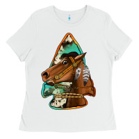 White horse arrowhead Ladies Tee - Jasminsmagicworld