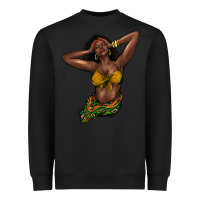 Black black woman Heavyweight Sweatshirt - NancyCooperArtShop