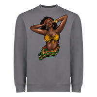 Storm black woman Heavyweight Sweatshirt - NancyCooperArtShop