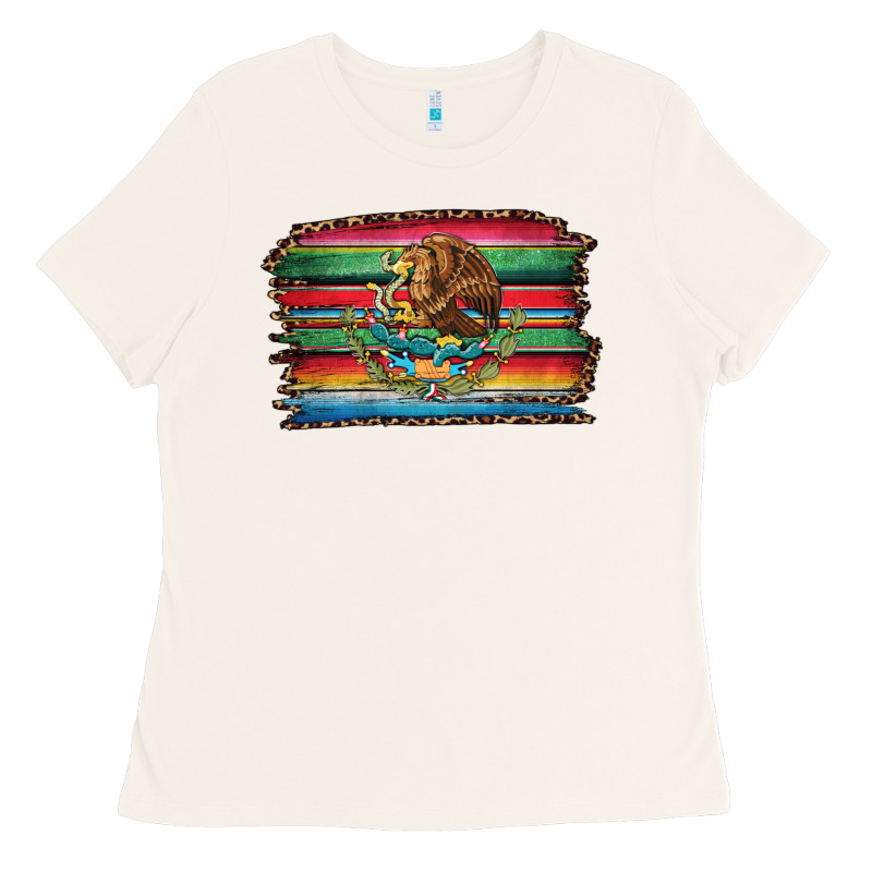 Serape Leopard Mexican Flag Ladies Tee by Jasminsmagicworld | Teevron