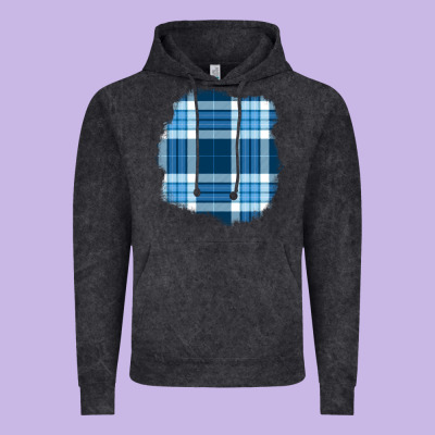 Winter Tartan Patch Vintage Hoodie Designed By Bundleandbundleshop