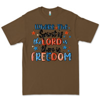 Cacao where the spirit of the lord is there is freedom Premium Tee - MaliasSmallBusiness