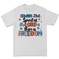 Dove Grey where the spirit of the lord is there is freedom Premium Tee - MaliasSmallBusiness