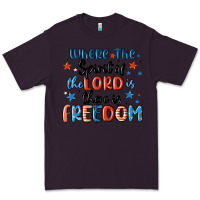 Plum where the spirit of the lord is there is freedom Premium Tee - MaliasSmallBusiness