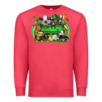 Cardinal St. Patrick's Day farm animal truck Premium Sweatshirt - FaDigitalArtStudio