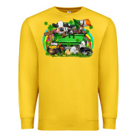 Lemon St. Patrick's Day farm animal truck Premium Sweatshirt - FaDigitalArtStudio
