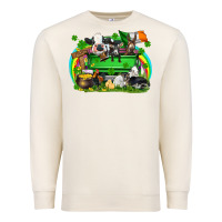 Sandshell St. Patrick's Day farm animal truck Premium Sweatshirt - FaDigitalArtStudio