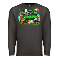 Smoke St. Patrick's Day farm animal truck Premium Sweatshirt - FaDigitalArtStudio