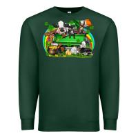 Sports Green St. Patrick's Day farm animal truck Premium Sweatshirt - FaDigitalArtStudio