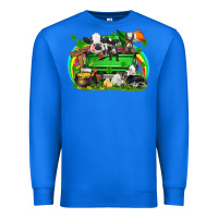 True Royal St. Patrick's Day farm animal truck Premium Sweatshirt - FaDigitalArtStudio