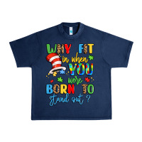 Navy why fit in when you were born to stand out Urban Heavy Tee - LillyAllenDesigns