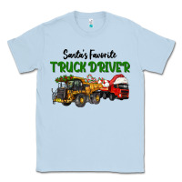 Dusty Blue Santa's Favorite Truck Driver Classic Tee - LillyAllenDesigns