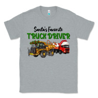 Heather Grey Santa's Favorite Truck Driver Classic Tee - LillyAllenDesigns
