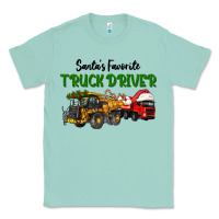 Seafoam Santa's Favorite Truck Driver Classic Tee - LillyAllenDesigns