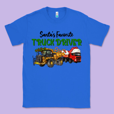 Santa's Favorite Truck Driver Classic Tee Designed By Lillyallendesigns
