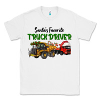 White Santa's Favorite Truck Driver Classic Tee - LillyAllenDesigns