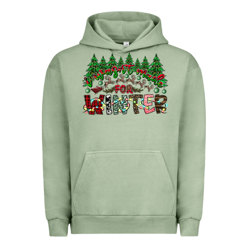 I Was Made For Winter Urban Hoodie by CowhideDigitalArt | Teevron