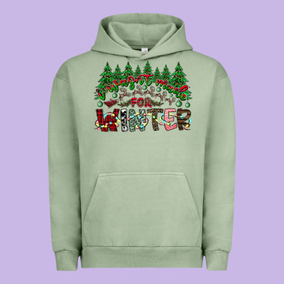 I Was Made For Winter Urban Hoodie Designed By Cowhidedigitalart