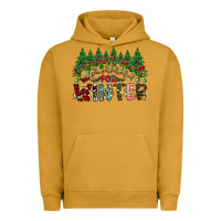 Pigment Peanut Butter i was made for winter Urban Hoodie - CowhideDigitalArt