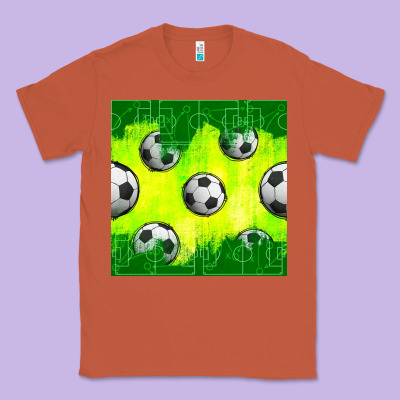 Soccer Balls With Field  And Tactics Seamless Pattern Classic Tee Designed By Bundleandbundleshop