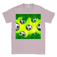 Lilac soccer balls with field  and tactics seamless pattern Classic Tee - BundleAndBundleShop