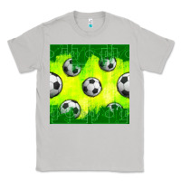 Moon Dust soccer balls with field  and tactics seamless pattern Classic Tee - BundleAndBundleShop