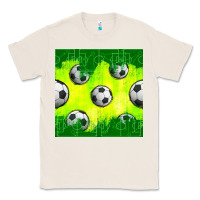 Natural soccer balls with field  and tactics seamless pattern Classic Tee - BundleAndBundleShop