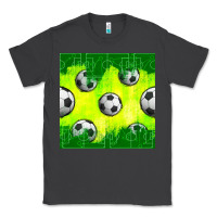 Smoke soccer balls with field  and tactics seamless pattern Classic Tee - BundleAndBundleShop