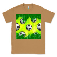 Toasted Coconut soccer balls with field  and tactics seamless pattern Classic Tee - BundleAndBundleShop
