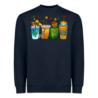Navy Cinco de Mayo Coffee Cups Heavyweight Sweatshirt - texasbilliewilder