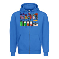 True Royal battery life of teacher Zipper Hoodie - CowGirlArtShop