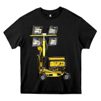 Black Towable Light Towers Heavy Core Tee - LillyAllenDesigns